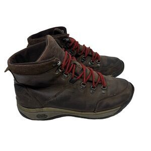 Chaco Roland Coffee Bean Brown Leather Boots Waterproof Outdoor Hiking Mens 10